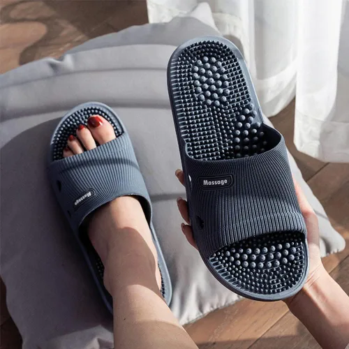 Miniatura 3 de Pantuflas de Masaje de Acupresión para Fascitis Plantar para Mujeres Pantuflas de Acupuntura Artritis Neuropatía Alivio del Dolor Sandalias