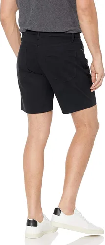 Miniatura 2 de Tienda Essentials Pantalón corto ajustado para hombre con entrepierna de 7 pulgadas y 5 bolsillos
