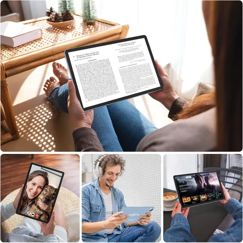 Miniatura 9 de Tablet de 11 pulgadas Android 15, última actualización de 2026, 128 GB ROM 16 GB RAM, tabletas 4G LTE, 5G WiFi+Celular, Octa-Core MTK8786, cámara