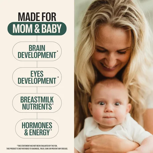 Miniatura 3 de Orlo DHA PRENATAL - Suplemento prenatal DHA Omega 3 - Omega3 de triple fuerza - DHA vegano y aceite omega-3 de algas EPA - Apoya el desarrollo