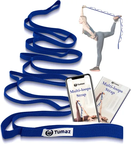 Miniatura 12 de Tumaz Stretching Strap - 10 Loops & Non-Elastic Yoga Strap - Perfect Home Workout Stretch Strap for Physical Therapy, Yoga, Pilates, Flexibility