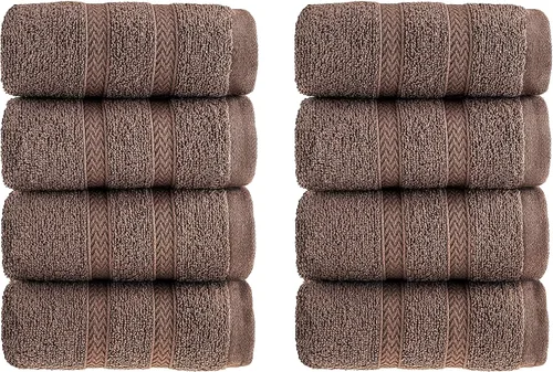 Miniatura 12 de HALLEY Paquete de 4 toallas de mano turcas de alta calidad (4 piezas) de 650 GSM, altamente absorbentes, súper suaves, 100% algodón, 4 toallas