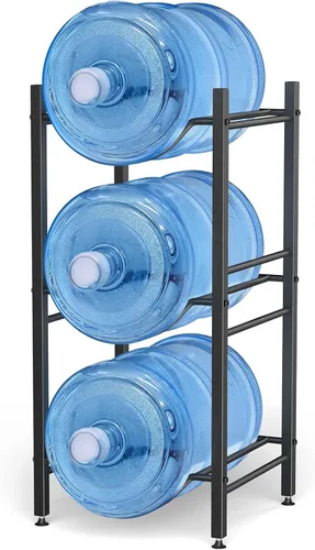 Canyave Soporte para jarra de agua de 5 galones, soporte para jarra de agua, organizador de botellas de agua de 5 galones, estante enfriador de agua