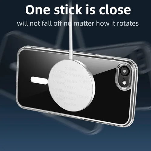Miniatura 2 de Yriklso Funda magnética para iPhone SE 2022/iPhone SE 2020/iPhone 8 (4.7 pulgadas), imanes integrados compatibles con MagSafe, transparente