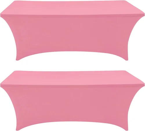 Miniatura 34 de Eurmax USA - Manteles rectangulares ajustables de elastano de 4 pies, mantel elástico para bodas, eventos o para decorar la mesa del patio