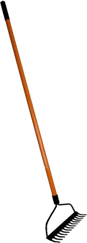 Miniatura 2 de Ashman - Rastrillo de arco (1 unidad) – Rastrillo resistente para recoger hojas caídas, equipado con mango de goma para una fuerte sujeción cuando