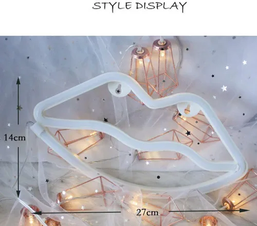 Miniatura 2 de MorTime - Bonitos letreros de luz LED neón para fiesta, accesorio de decoración de habitación de niñas, decoración de mesa, regalos para niños
