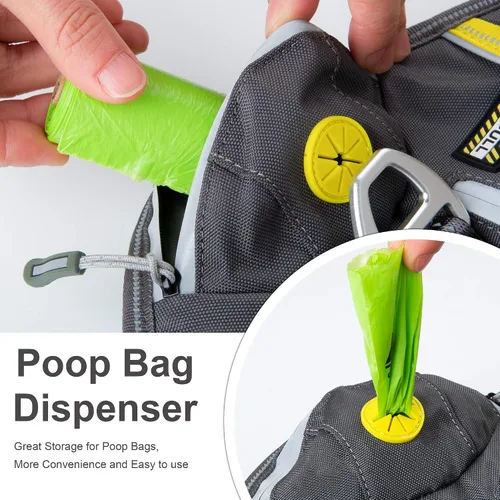 Miniatura 4 de Fida - Arnés resistente para perro, pechera para viaje, campamento o senderismo. Para perro pequeño, mediano y grande, con 2 bolsillos laterales