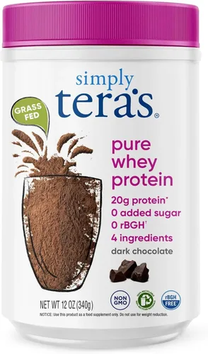 Tera's Whey Protein, chocolate negro, 12 onzas