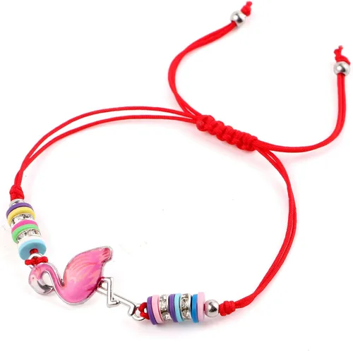 Miniatura 5 de Lorfancy 12 pulseras para niños y niñas, joyería con colgante de animal de unicornio, búho, pulsera de amistad tejida con diamantes de imitación