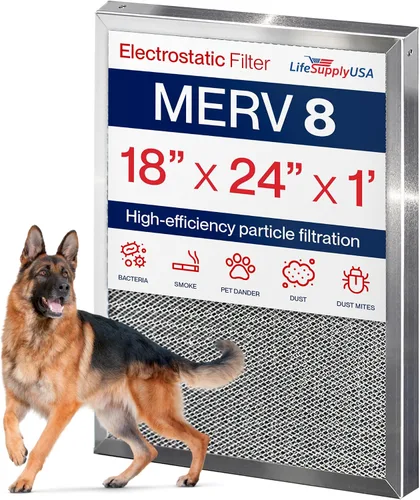 Miniatura 16 de Filtro de aire electrostático 10x20x1, MERV 8, lavable, reutilizable para estufa/aire acondicionado/HVAC, ahorro de energía, fácil de limpiar