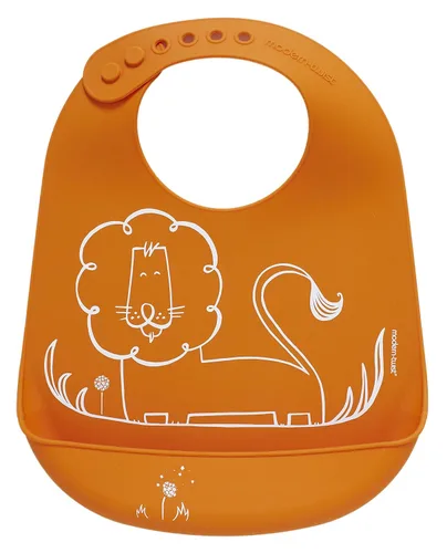 Miniatura 5 de modern-twist, babero cubeta de silicona para bebé., gris (Grey Puppies)
