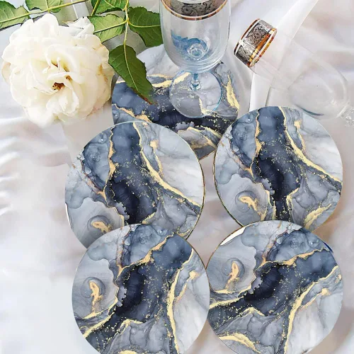 Miniatura 4 de 12 moldes de posavasos de silicona, moldes de resina de fundición, moldes de resina epoxi, adecuados para posavasos de manualidades, tapetes