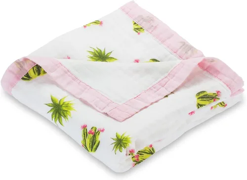 Miniatura 12 de LollyBanks Manta de muselina para bebé, 100% algodón, suave y transpirable, colcha de muselina de 47 x 47 pulgadas, manta para niñas pequeñas, manta