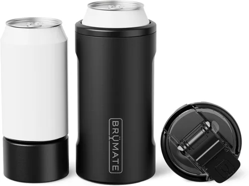 Miniatura 10 de BrüMate Hopsulator Trio - Enfriador de latas aislado 3 en 1 para latas de 12 o 16 onzas + vaso 100 % a prueba de fugas con tapa, aislado
