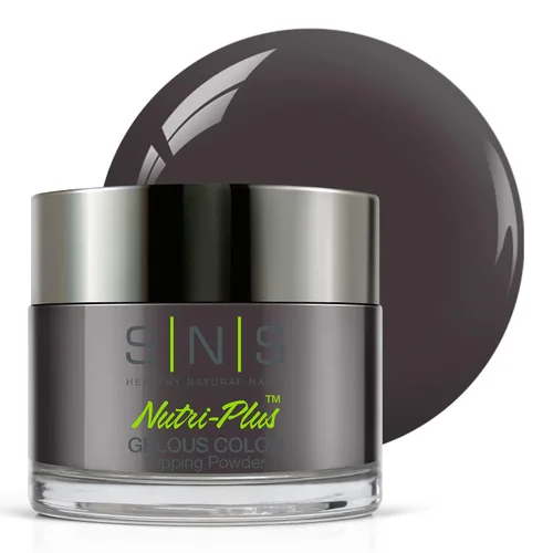 Miniatura 16 de SNS Polvo de inmersión de uñas, polvo de inmersión de color geloso – Alaskan Cruise (gris metálico/plateado, brillante) – Color de uñas de larga