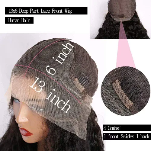 Miniatura 7 de #1B/4/27 - Pelucas de cabello humano corto ondulado en capas con reflejos degradados 13x4 HD transparente con encaje frontal, pelucas de cabello