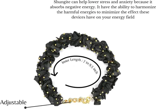 Miniatura 2 de Shungite Fuse Chips Bracelet