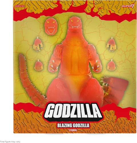 Miniatura 2 de Super7 ¡ULTIMATES! Toho Blazing Godzilla (1200º naranja transparente) - Figura de acción de Toho Godzilla de 8 pulgadas, coleccionables de películas