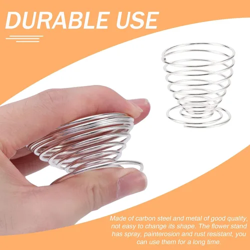 Miniatura 6 de Paquete de 6 soportes para plantas de aire, estantes de alambre de metal para plantas, contenedor Tillandsia para plantas de aire, decoración