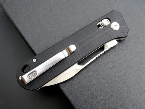Miniatura 9 de Eafengrow EF963 Cuchillo plegable D2 Hoja de acero G10 Mango EDC Herramientas Cuchillos para trabajar al aire libre Camping (negro)