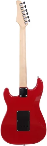 Miniatura 5 de Vasitelan Kit completo de guitarra eléctrica de 39 pulgadas para principiantes, tamaño completo con amplificador de 20 W, con correa, bolsa, Rojo