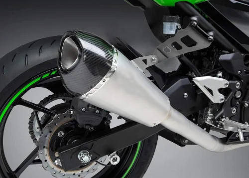 Miniatura 4 de MOTO4U Soporte de suspensión de escape de motocicleta para Ninja 400 2018 YOSHMURA Tubo de escape Accesorios de motocicleta negro