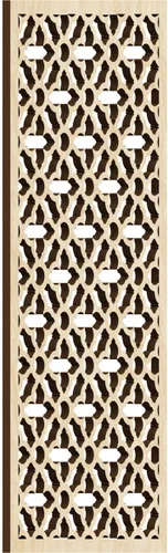 Miniatura 127 de Madison Paneles de pared decorativos de madera con calado, 9 3/8 pulgadas de ancho x 24 3/8 pulgadas de alto x 3/8 de alto, roble rojo rojo (Red Oak)