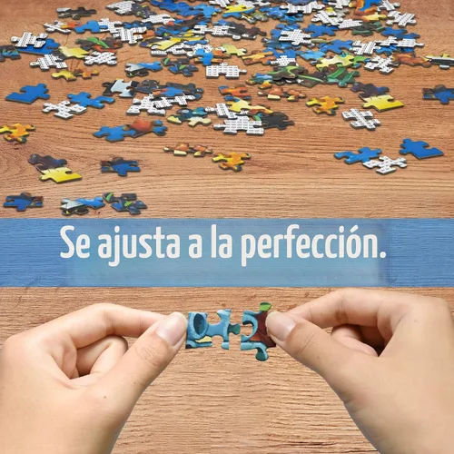 Miniatura 2 de Rompecabezas de HUADADA para adultos de 1000 piezas, pintura de casas con póster, encaje perfecto de letras en la parte posterior sin polvo