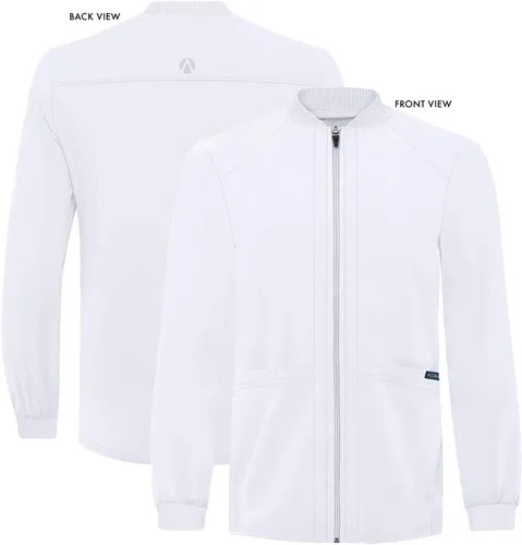 Miniatura 5 de Adar Addition Scrubs para hombre - Chaqueta médica con cremallera