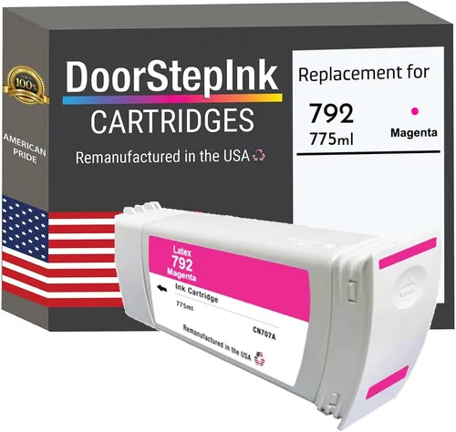 DoorStepInk Cartucho de tinta remanufacturado magenta 792 para HP 792 (CN707A), compatible con Latex 210 de 61 pulgadas, 260, 61 pulgadas, 280 104