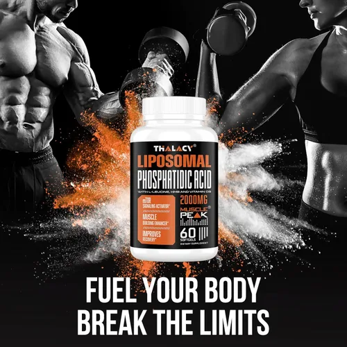 Miniatura 6 de 2000 mg de ácido fosfatídico liposomal (PA), suplementos de construcción muscular de alta absorción para hombres y mujeres Ganador de músculo