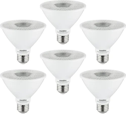Miniatura 12 de Sunlite Foco Reflector PAR30 LED, Foco, 9W (equivalente a 75W), 750 Lm, Base E26 Media, CRI 90, Atenuable, Uso en Iluminación de Riel Decorativa