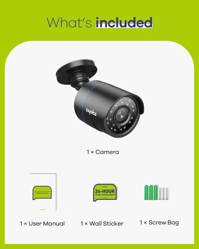Miniatura 8 de SANNCE Cámara de seguridad 1080P AHD/TVI/CVI/CVBS Cámara CCTV 4 en 1 IP66 resistente a la intemperie CCTV analógica cámara bala de vigilancia