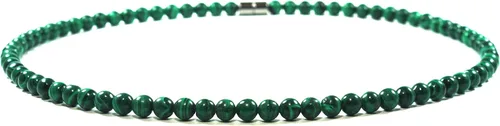 Miniatura 9 de Collar de cristal de malaquita para hombres y mujeres, joyería de malaquita con piedras preciosas auténticas, hecha a mano por el maestro chamán