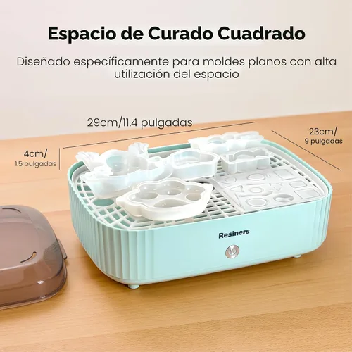 Miniatura 6 de Resiners Máquina de Curado de Resina con Bandeja Más Grande para Principiantes de Resina, Curado al Aire, Suministros de Resina de Curado Automático