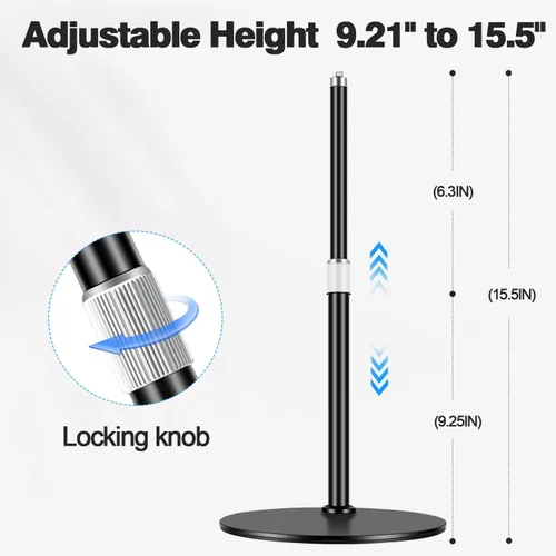 Miniatura 4 de Soporte de trípode para cámara web para escritorio: soporte para cámara web para Logitech Brio C920 C922 C615 C930e - Trípode de escritorio