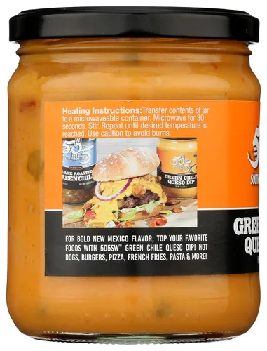 Miniatura 5 de 505 Southwestern Green Chile Queso Dip 15oz (paquete de 6 tarros)
