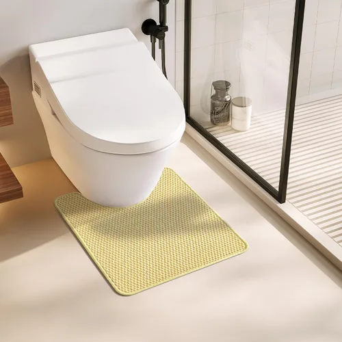 Miniatura 55 de TYUU Alfombras de Baño Antideslizantes Lavables, Tapete de Baño Súper Absorbente Delgado de Pila Baja para Secar Rápido, Alfombra de Baño Pequeña