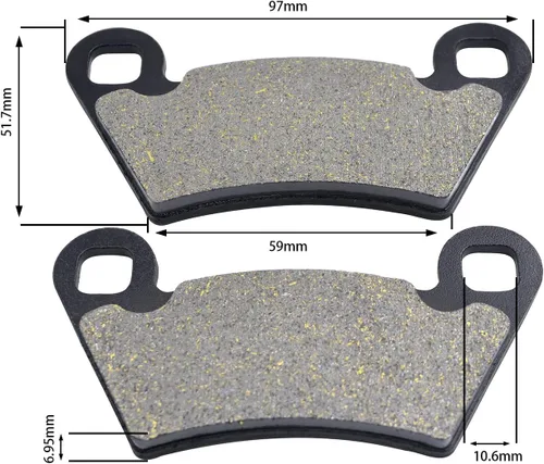 Miniatura 2 de Pastillas de Freno Delanteras y Traseras para Polaris Ranger 800 700 570 500 XP RZR 900 Crew EV Sportsman ACE