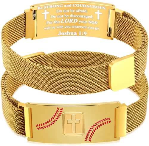 Miniatura 96 de Regalos de graduación, pulsera de fútbol, fútbol, baloncesto, béisbol, regalos de pulsera, pulseras de cruz de fe para hombres, bautismo, primera