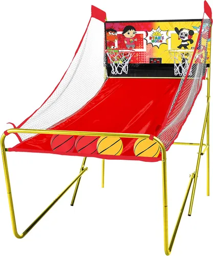 Franklin Sports Ryans World Arcade Basketball - Tiro de baloncesto interior - 2 jugadores - Incluye marcador electrónico y 4 mini pelotas de