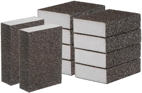 Miniatura 13 de HARFINGTON Bloques de esponja de lijado de grano medio, bloque de lijado de espuma de grano 180-240 para pulir la cocina, paneles de yeso de madera