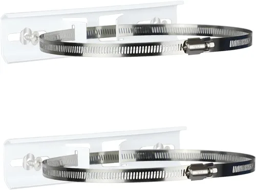 LeMotech Kits de montaje de poste, soportes de acero inoxidable de 7.874 in con abrazadera ajustable de 1.969-7.874 in para caja de conexiones al