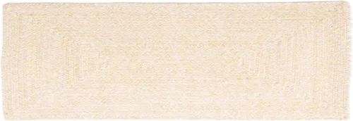 Miniatura 68 de Super Area Rugs Farmhouse - Alfombra trenzada de algodón reversible para cocina, gris y blanco, 4 x 6 pies, ovalada