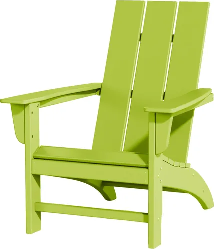 Miniatura 35 de Silla Adirondack de Madera Sintética Adiromoti, Sillas de Patio Resistente a Todo Clima, Aspecto de Madera, Silla Pre-Ensamblada para Fuego al Aire