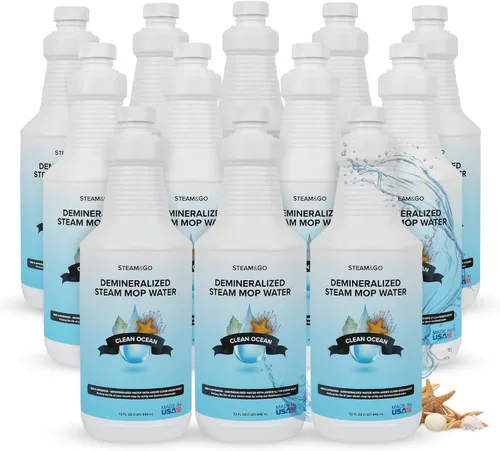 Miniatura 10 de Steam & Go Agua Desmineralizada - Limpiador Multisuperficie, Sin PVC Listo para Usar para Trapeadores y Vaporizadores de Piso - Ideal