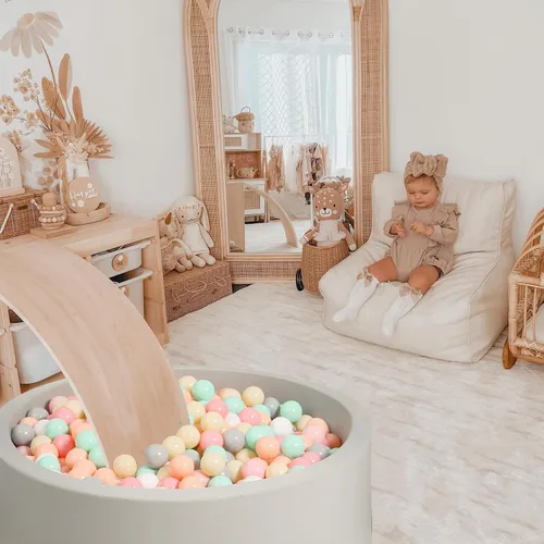 Miniatura 4 de GOGOSO 100 Pelotas de Hoyo de Plástico para Bebés Niñas Pequeñas para Casa de Juegos, Piscina para Bebés, Centros de Diversión con Pelotas, para 100