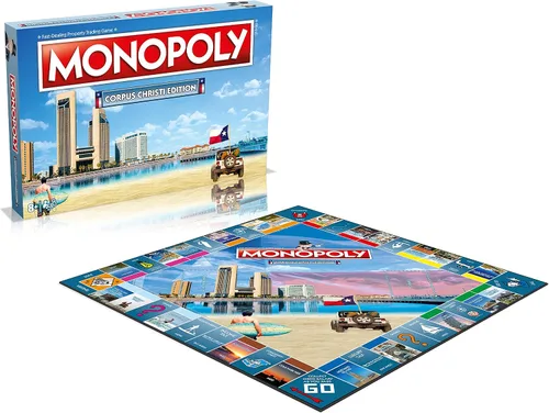 Miniatura 5 de Juego de mesa Monopoly - Corpus Christi Edition: 2-6 jugadores, juegos de mesa familiares para niños y adultos, juegos de mesa para niños de 8 años