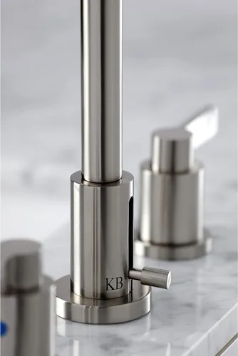 Miniatura 3 de Fauceture FSC8958NDL - Grifo de baño de 8 pulgadas con drenaje emergente, níquel cepillado